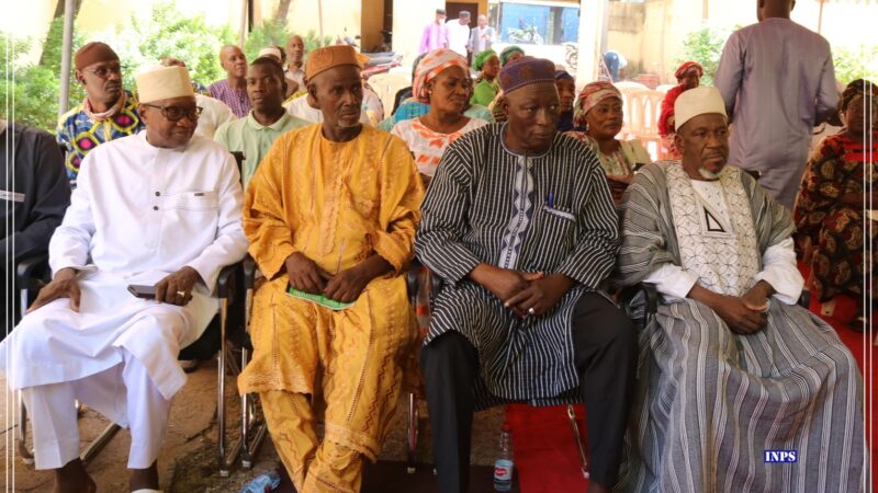 CÉRÉMONIE DE REMERCIEMENTS À LA CSTM PAR LE COLLECTIF DES ANCIENS TRAVAILLEURS DE L’NPS (CAT-INPS) : le président du CAT-INPS rend hommage au président de la CSTM et à son équipe pour leur hospitalité légendaire
