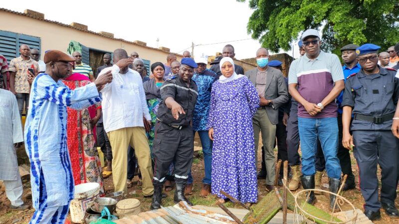 Pluies diluviennes sur Bamako: Le Colonel Assa Badiallo TOURE, exprime la compassion du gouvernement aux sinistrés