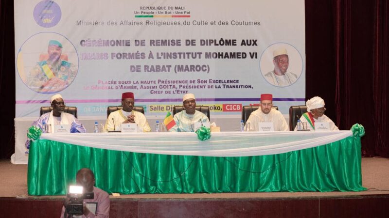 Cérémonie de remise de diplômés à l’Institut Roi Mohammed VI de Rabat au Maroc : « Soyez des artisans de la paix » Dixit le PM Maïga