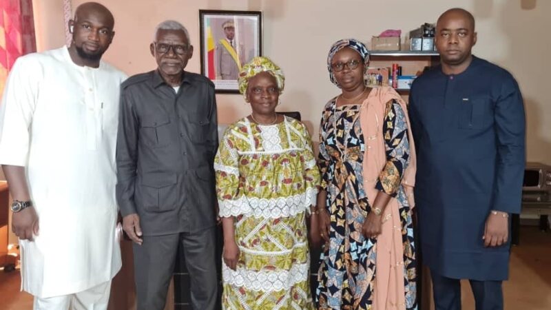 INPS : Visite de courtoisie du Président des maliens du Congo Brazzaville à la DRE