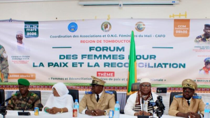 Tombouctou : Le Ministre Bouréma Kansaye salue l’engagement des femmes pour la paix et la réconciliation