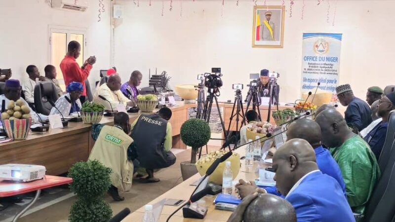 58ème Session ordinaire du Conseil d’Administration de l’Office du Niger : Un chiffre d’affaires de 7 749 710 161 FCFA pour un résultat net de 1 217 768 081 FCFA