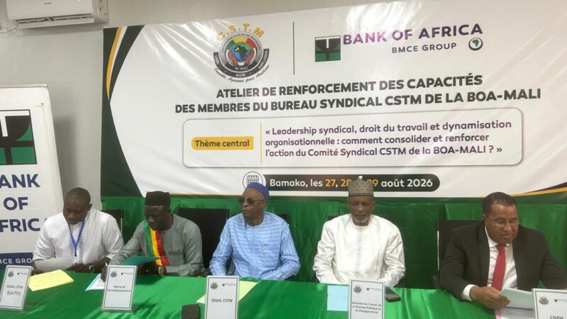 BANK OF AFRICA-MALI : Le syndicat CSTM mise sur la formation pour renforcer le dialogue social