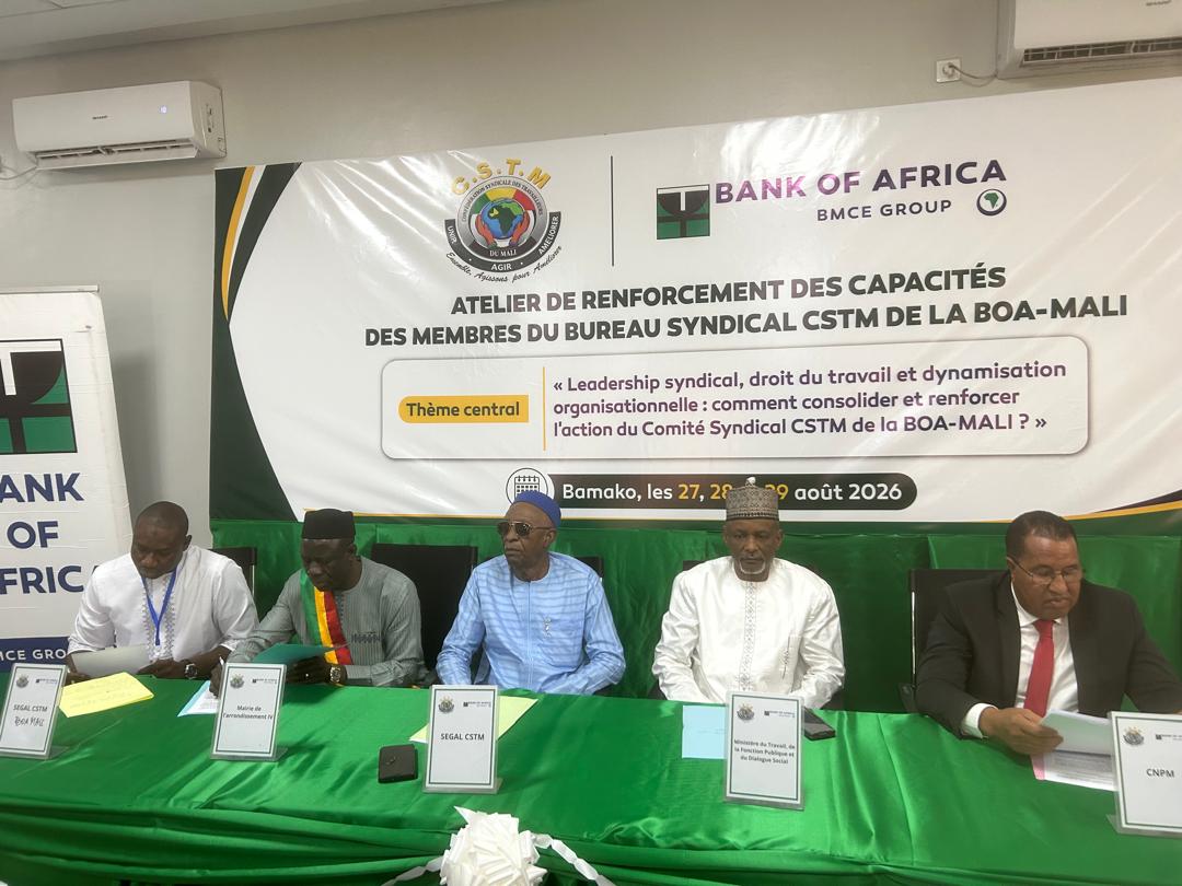 BANK OF AFRICA-MALI : Le syndicat CSTM mise sur la formation pour renforcer le dialogue social